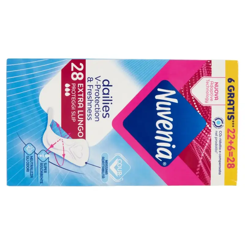 Nuvenia Dailies Fresh Extra Lung Slip Protector 28buc Bax 10 buc.